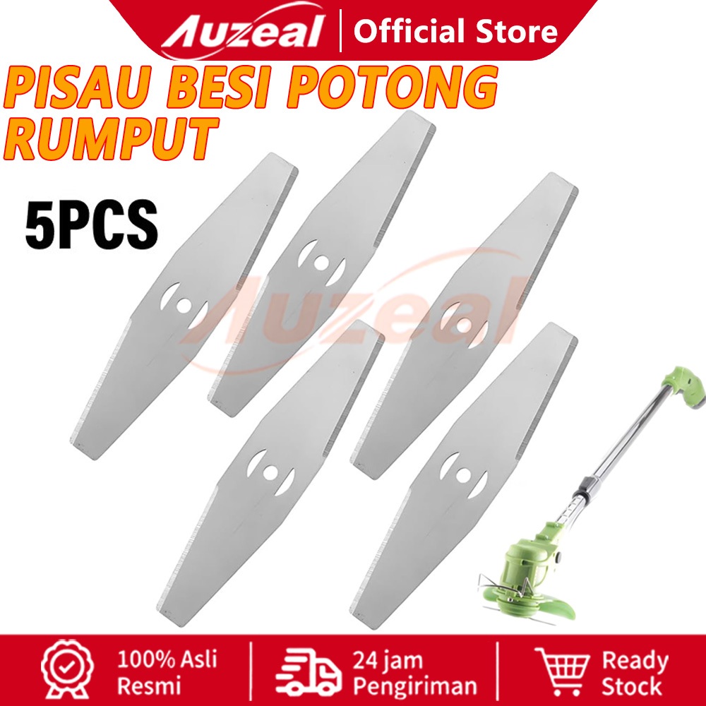 Auzeal 5Pcs Pisau Mesin Potong Rumput/Pisau Potong Rumput/Mata Pisau Mesin Potong Rumput/Pisau Poton