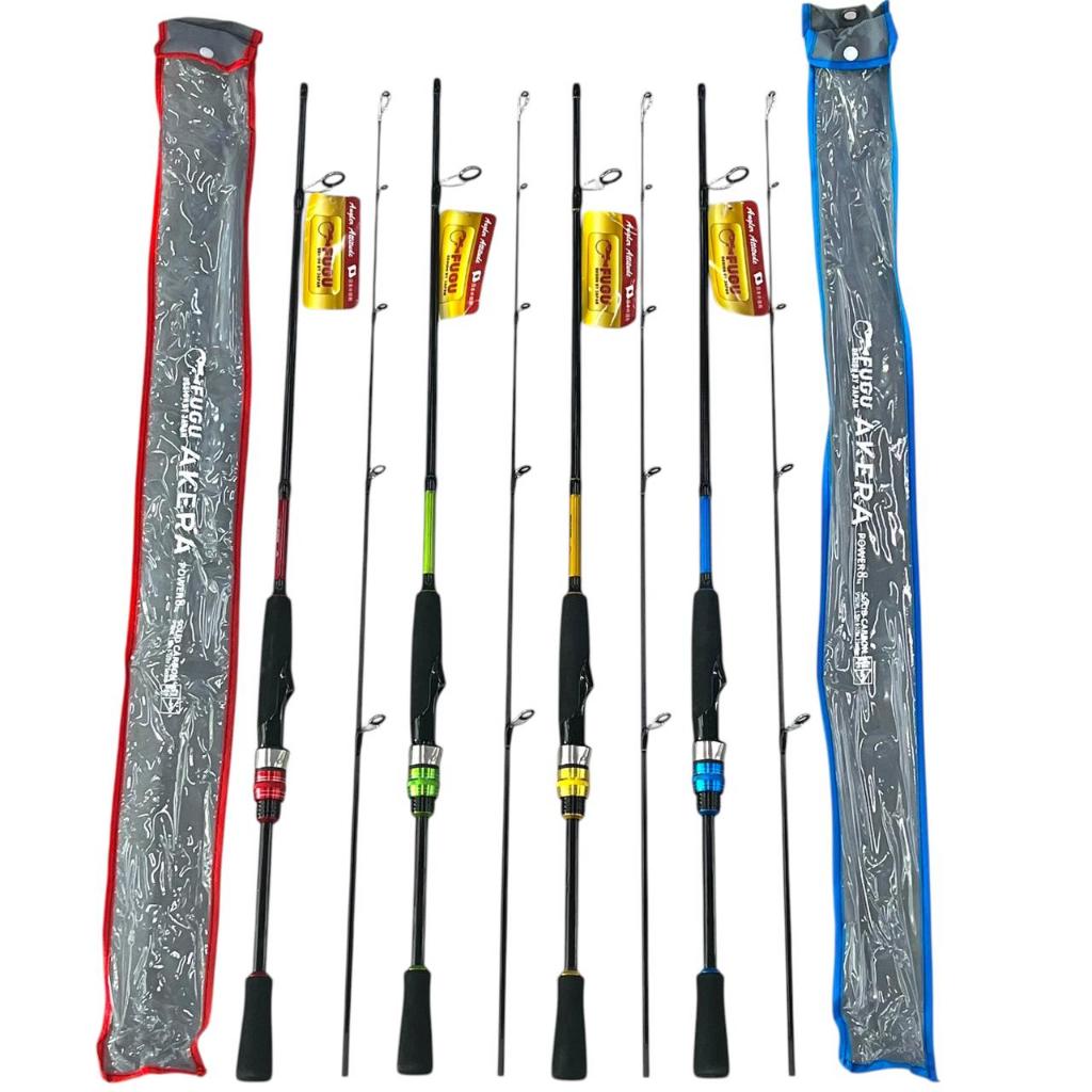 TERBARU JORAN PANCING CARBON FUGU AKERA TIPE SPINNING CARBON PREMIUM KUAT RINGAN DAN LENTUR COCOK UN