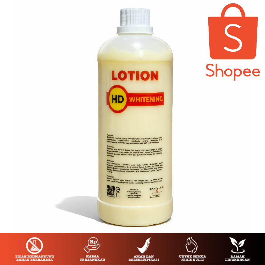LOTION WHITENING HD KILOAN ISI 1 KG ( NEW HAND BODY LOTION FAST WHITENING)