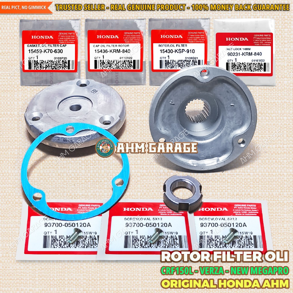 Rotor Filter Oli CRF150L K84 Corong Saringan Oli CRF 150L K84F Rotor Pompa Oli CRF 150 L Cap Oil Fil