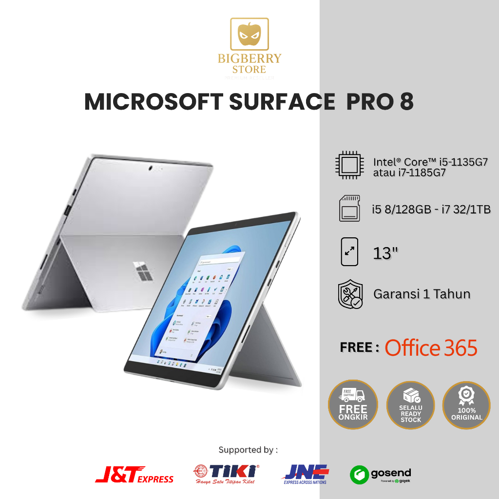Microsoft Surface Pro 8 Gen 11 i5 i7 8GB 16GB 128GB 256GB 512GB Intel IPAD