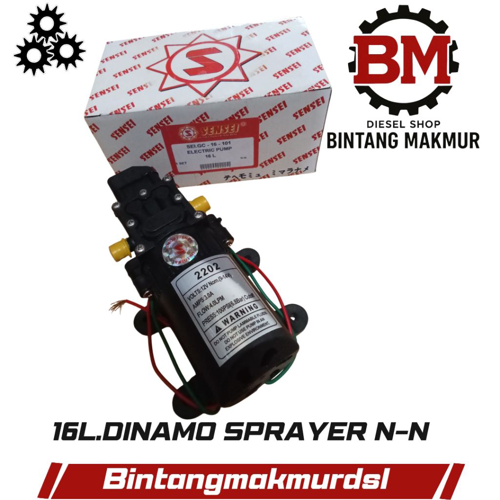 16 L Dinamo Sprayer Electric Pump Cop Cop Dinamo Sprayer Cash Aki Sprayer hama Baterai