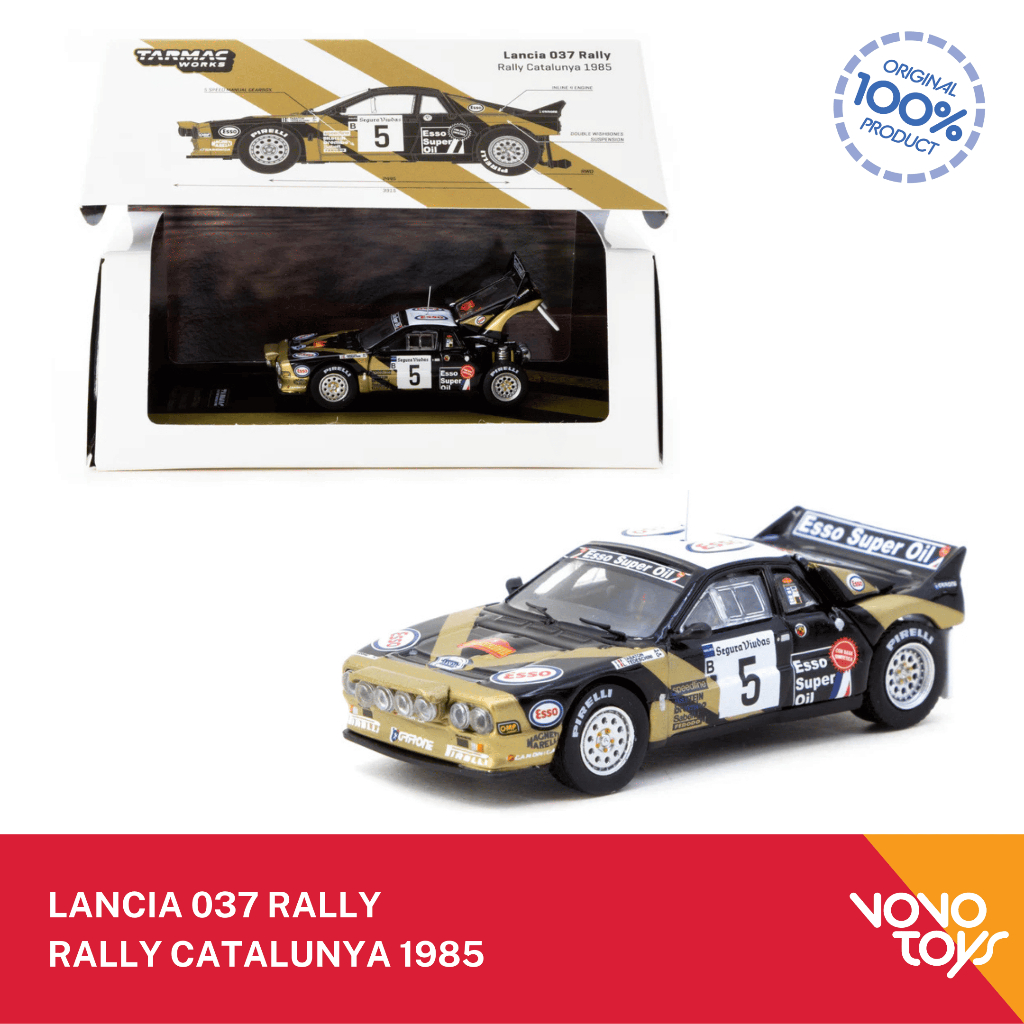 Tarmac 1/64 Lancia 037 Rally Catalunya 1985 F.Tabaton > L.Tedeschini
