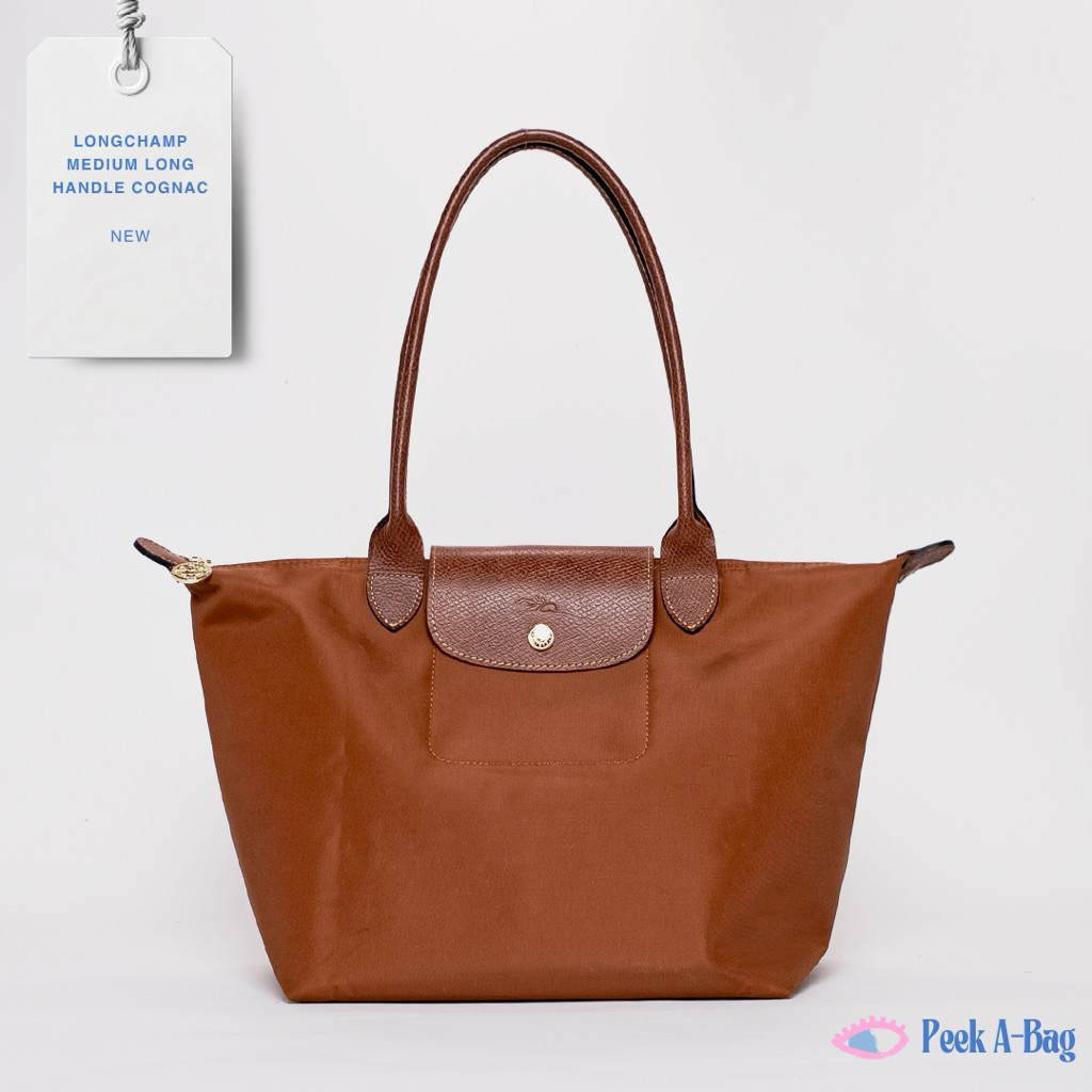 Longchamp Shoulder Bag medium cognac