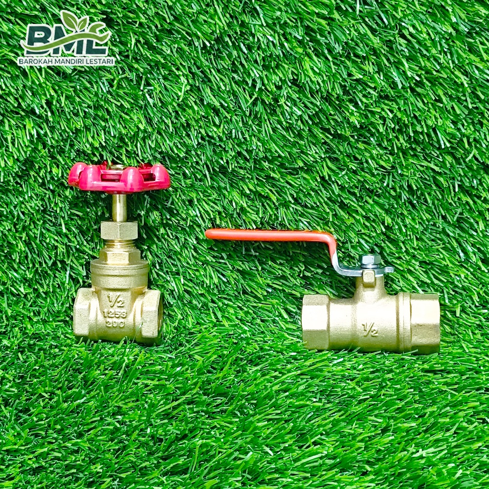 STOP KRAN AIR KUNINGAN ASLI ONDA 100% / BALL VALVE KUNINGAN ASLI ONDA 1/2 3/4 INCH