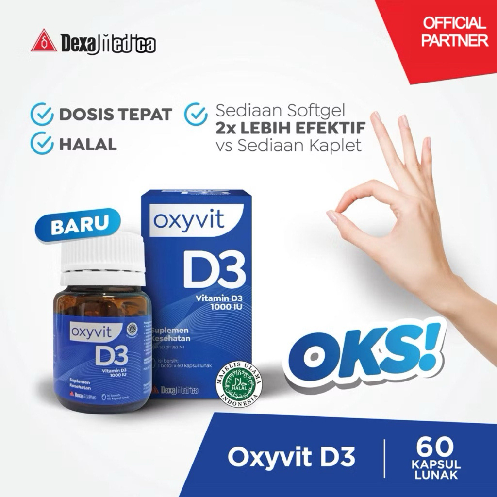 60 Kapsul Oxyvit D3 1000 IU