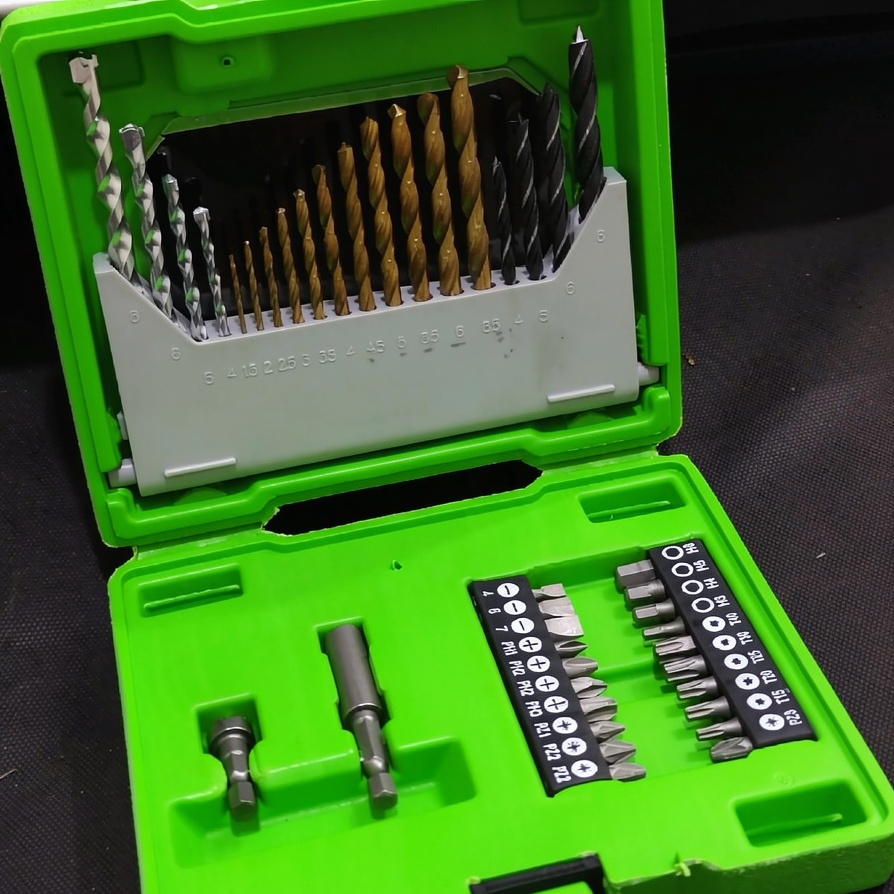 RYU MATA BOR KOMBINASI SET 41 PCS - MATA BOR Besi Kayu Beton SET 41PCS