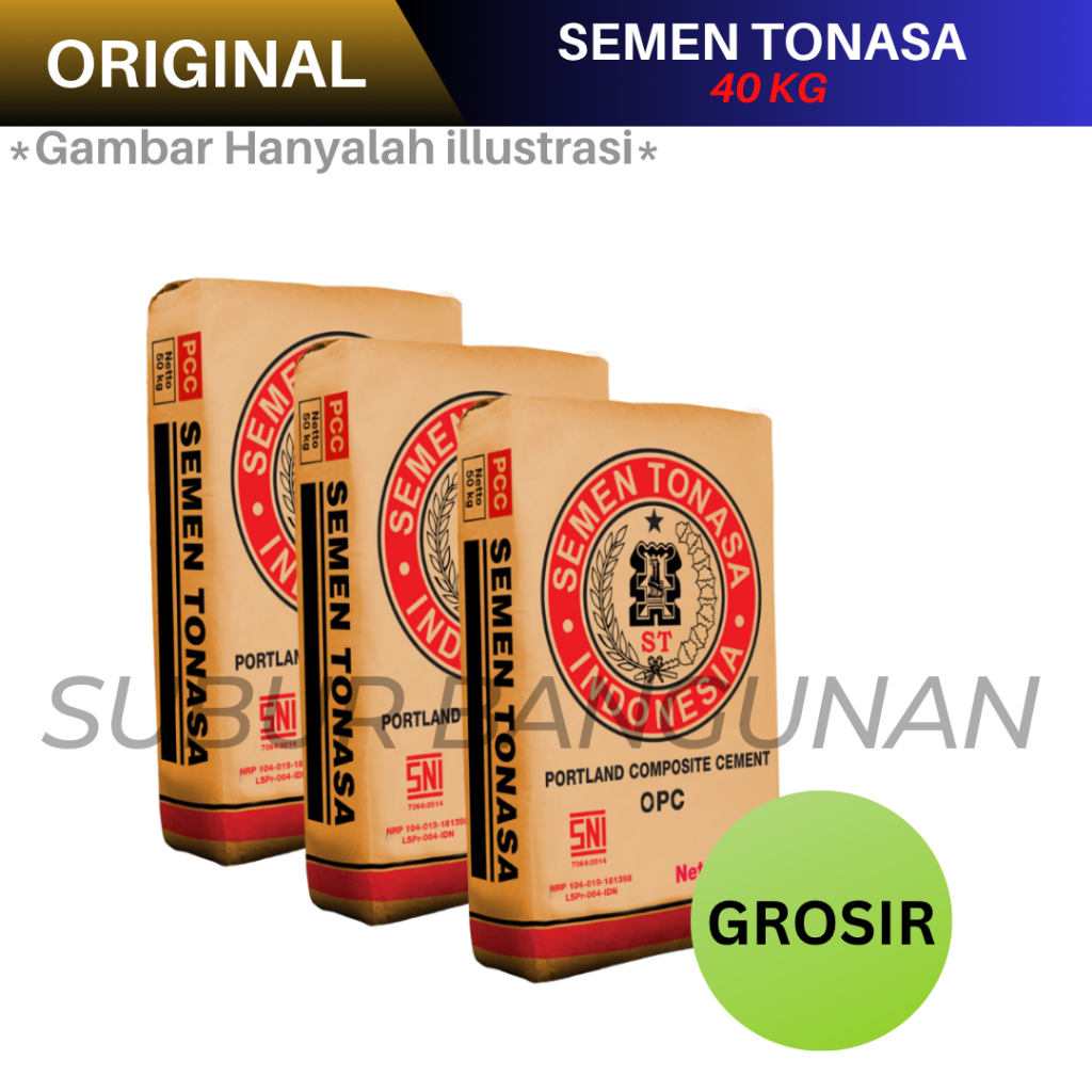 Semen Tonasa Pembelian Grosir Partai 50 Sak 4O Kg