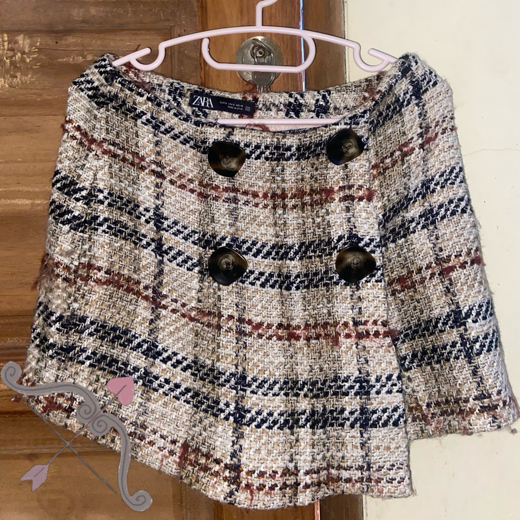 skort zara preloved