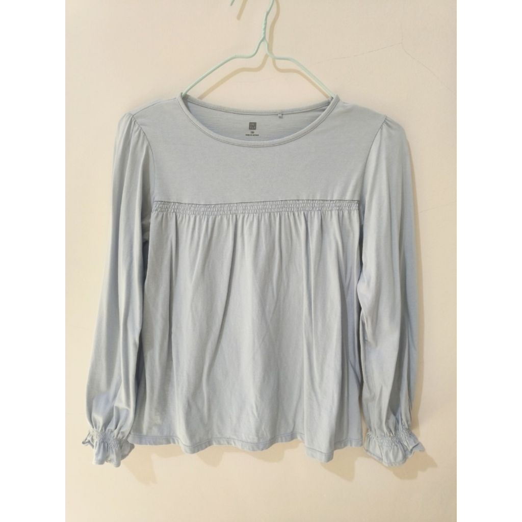 Atasan Baju Anak Perempuan Babydoll Kaos Uniqlo Lengan Panjang