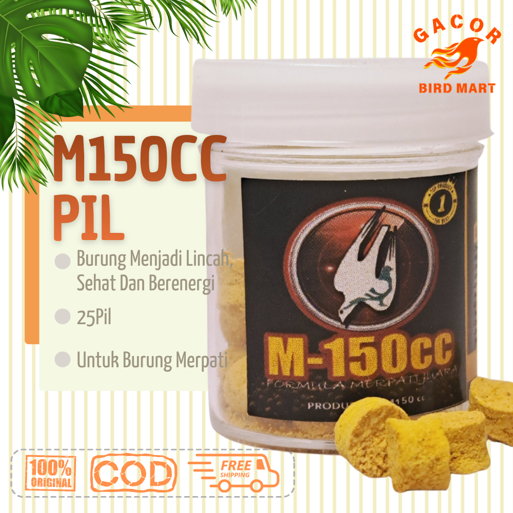M150cc Pil Merpati 25pcs Vitamin Dara Balap Dongkrak Stamina Napas Panjang Speed CC Insting Fighter