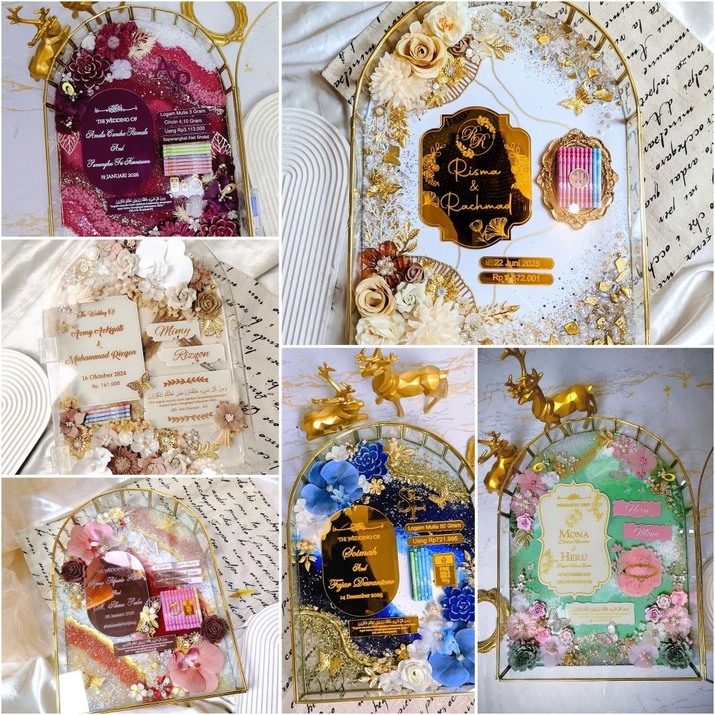 MAHAR RESIN SERI : FAIRYTALE PREMIUM/MAHAR PERNIKAHAN RESIN/MAHAR UANG/MAHAR EMAS