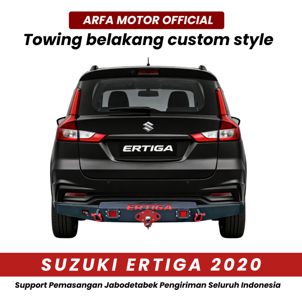 TOWING BELAKANG ALL NEW ERTIGA 2020 CUSTOM TANDUK PENGAMAN PELINDUNG BEMPER ANTI KARAT