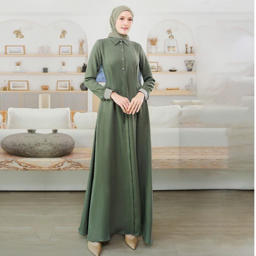 ZAFEER DRESS ONLY SAGE GREEN