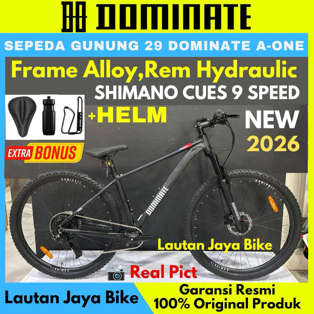 Sepeda Gunung MTB 29 Dominate A-One Frame Alloy New