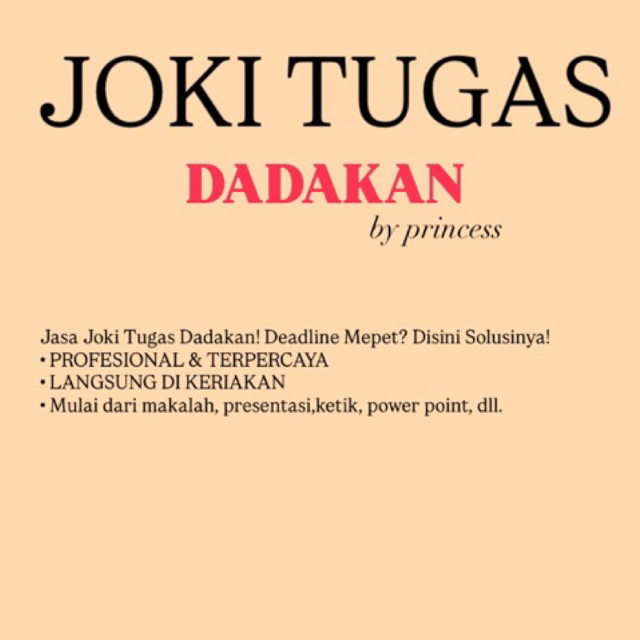 Asisten tugas (joki tugas)