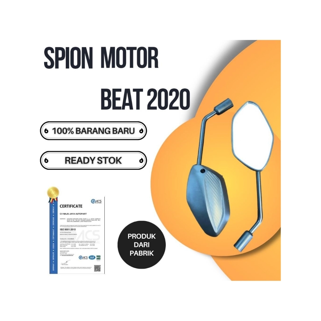Spion BEAT 2020 Standar Kaca Cembung 2 Pcs Kanan Kiri / Spion BEAT 2020 Honda