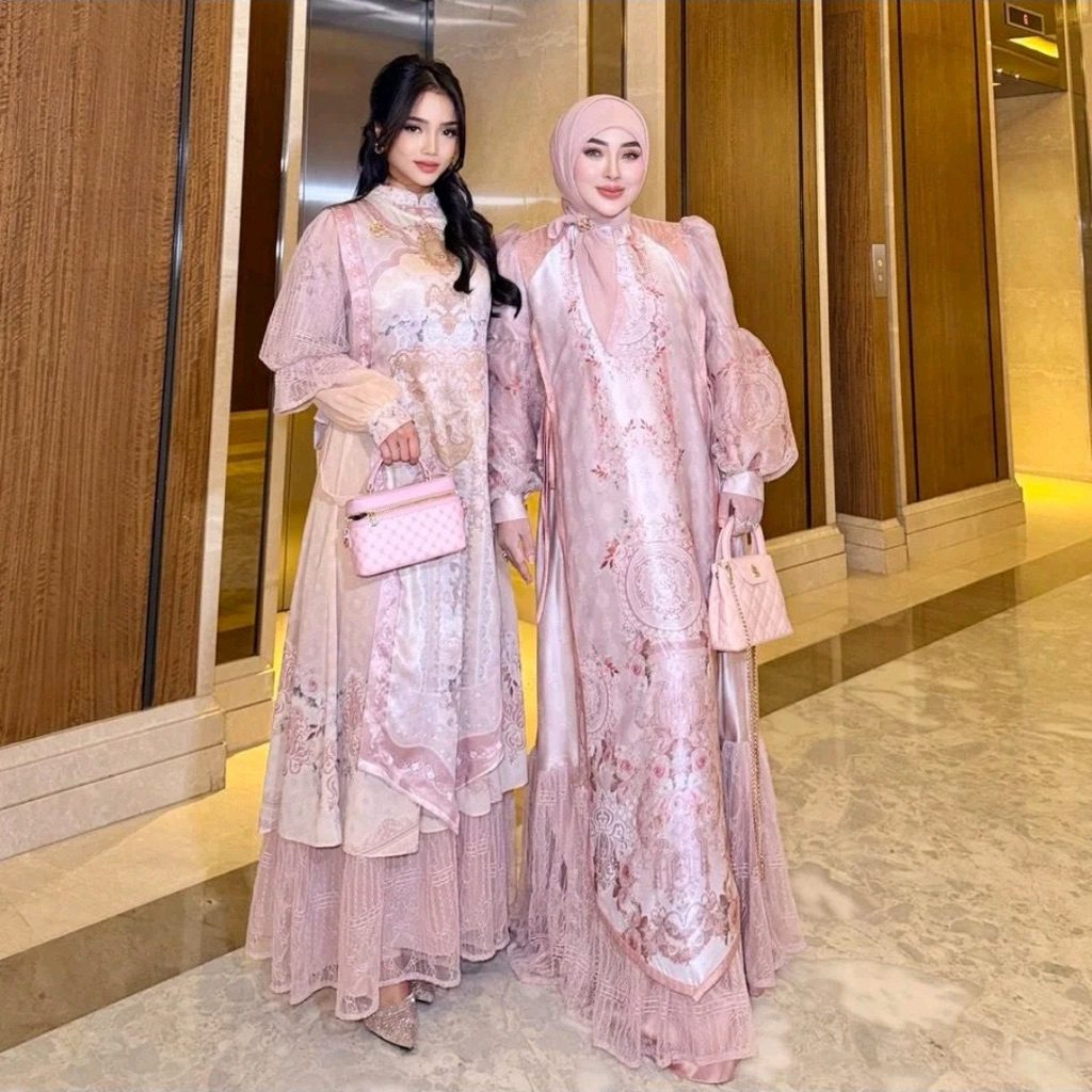 Shella Saukia Dress Viral Fuji Set Outer