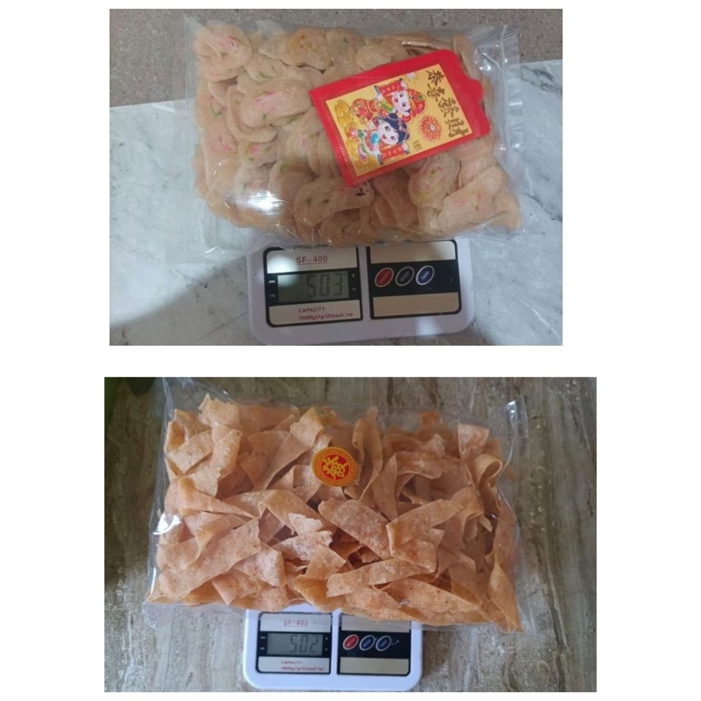 kerupuk udang asli khas pulau rangsang kerupuk mentah rasa udang (he pia), kerupuk udang model panja