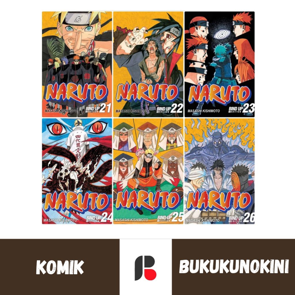 (Original, Segel) Komik NARUTO BIND UP EDITION Vol 1 2 3 4 5 6 7 8 9 10 11 12 13 14 15 16 17 18 19 2