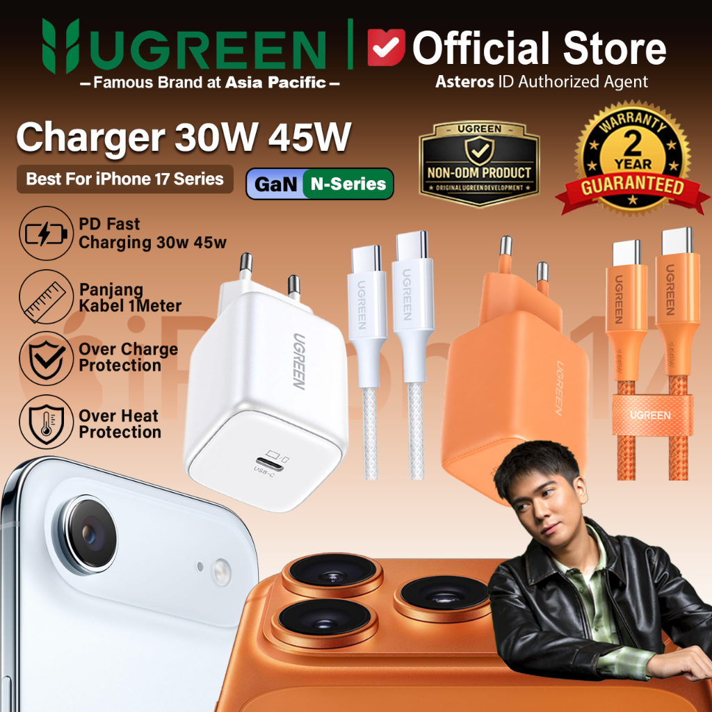UGREEN Charger iPhone 17 17 Air 17 Pro 17 Pro Max PD Type C to Type C Fast Charging 20W 30W 40W