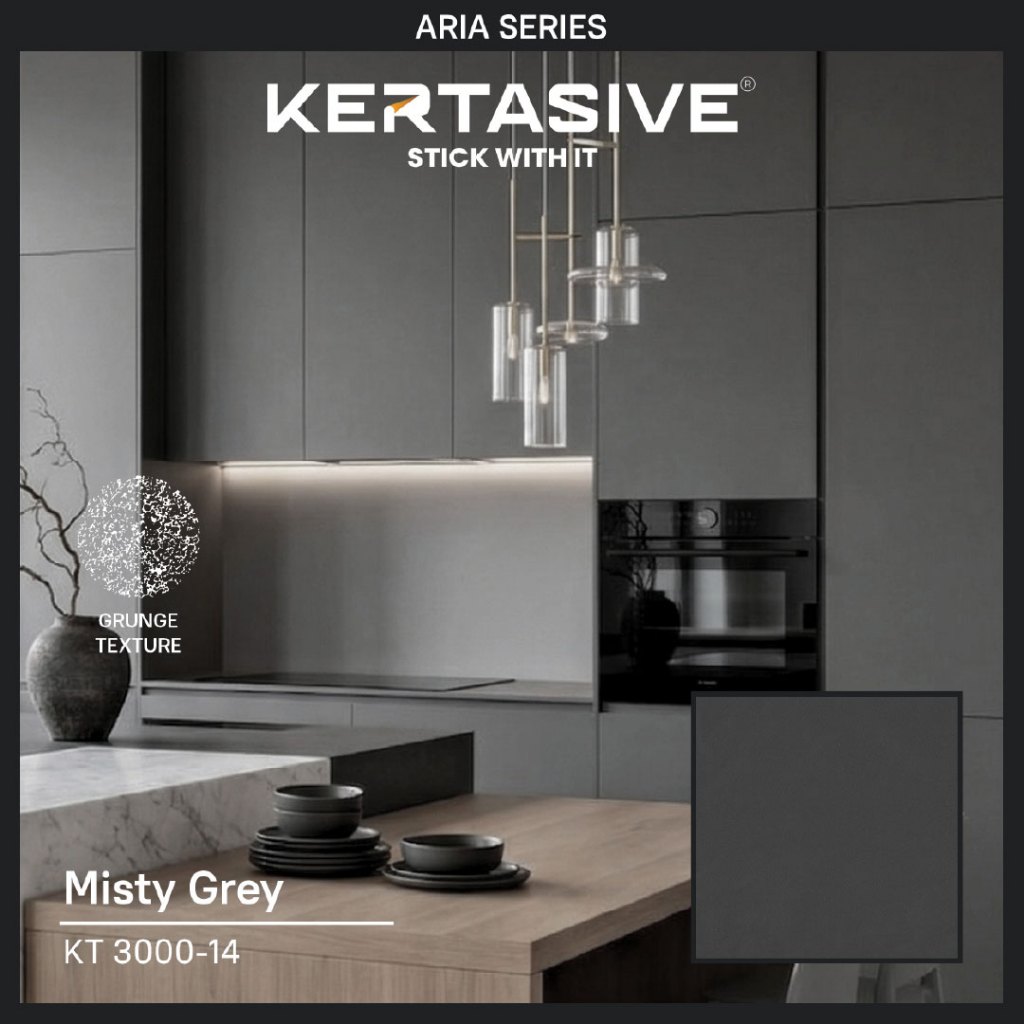 KERTASIVE PVC Interior Film - MISTY GREY L.122CM
