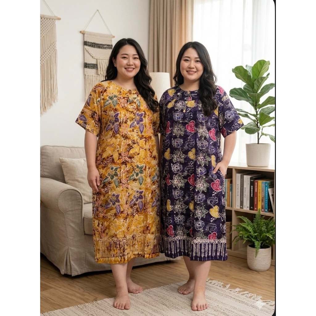 Daster Batik Merek Primadona Cetak Super Jumbo 5L Daster Primadona Cetak Super Jumbo LD 150cm