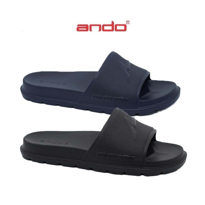 Ando Bravo 02 Sandal Selop Pria Sendal Slop Tebal Flip Flop Cowok Laki-Laki