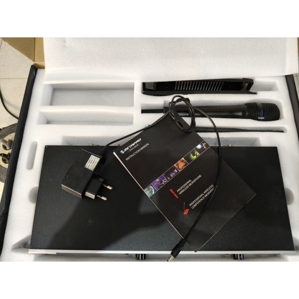 mic wireles zetapro exclusive 1 handheld audio perkakas aksesoris sound musik vokal mc banjari khoti