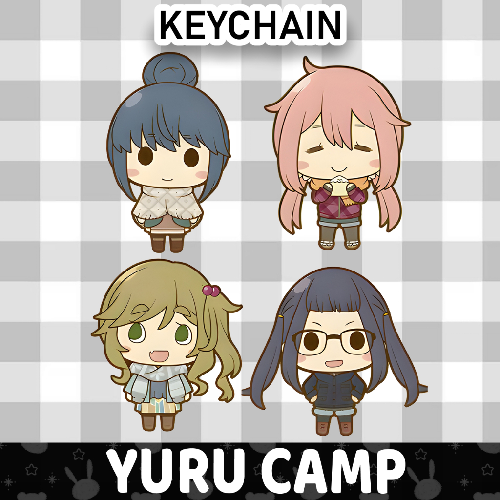 Gantungan Kunci Akrilik /  ANIME YURU CAMP CHIBI