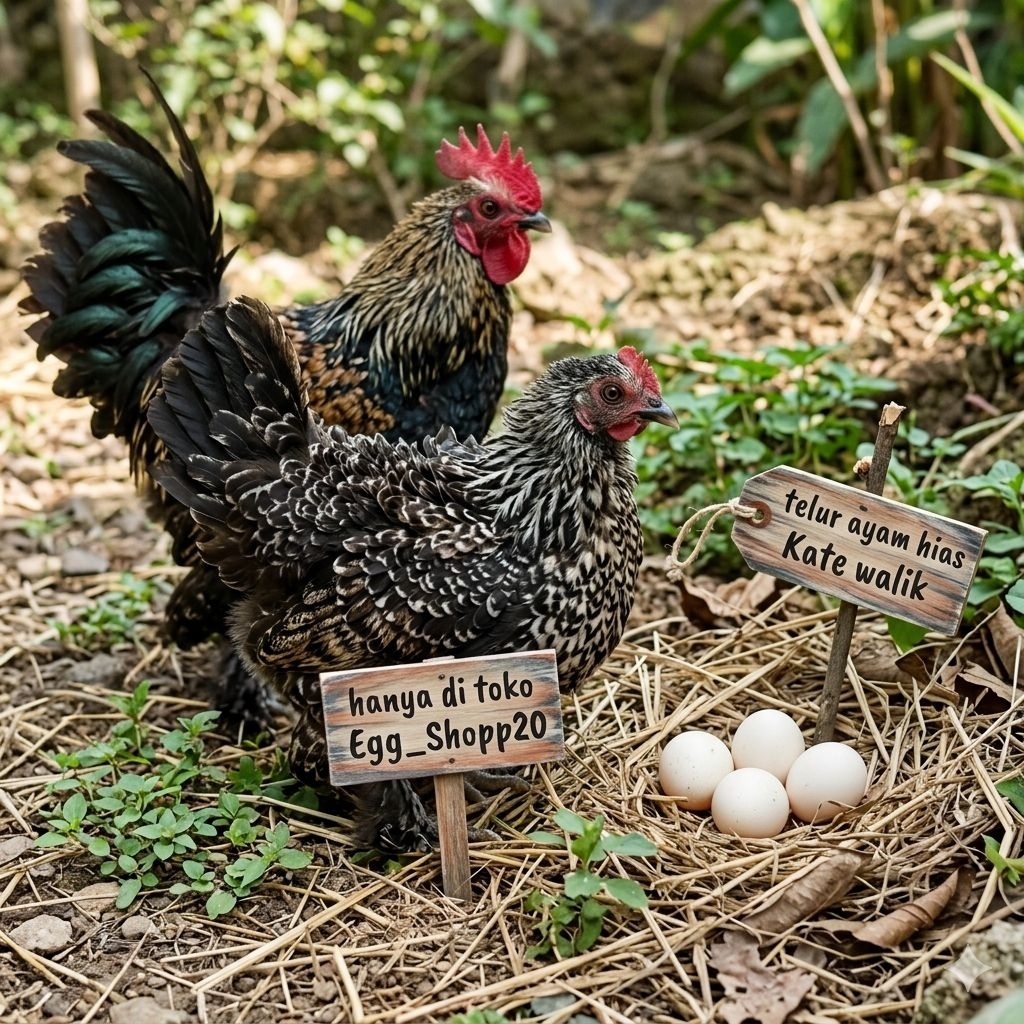 Telur Tetas Ayam Kate Walik ayam Hias telur siap untuk ditetaskan Egg_shopp20