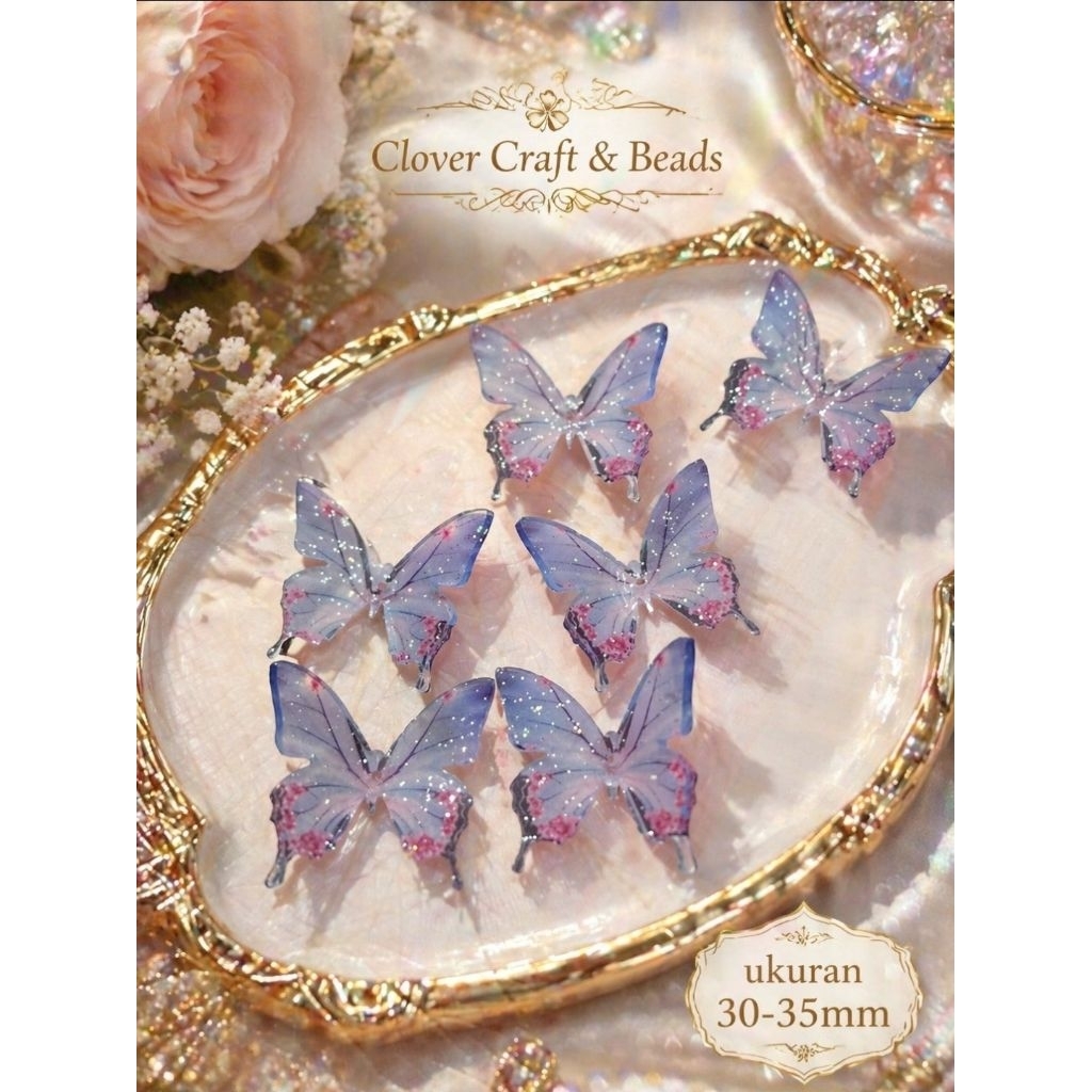 Manik-manik Kupu shrink paper uk 30-35mm (MINIMAL CO 50K)