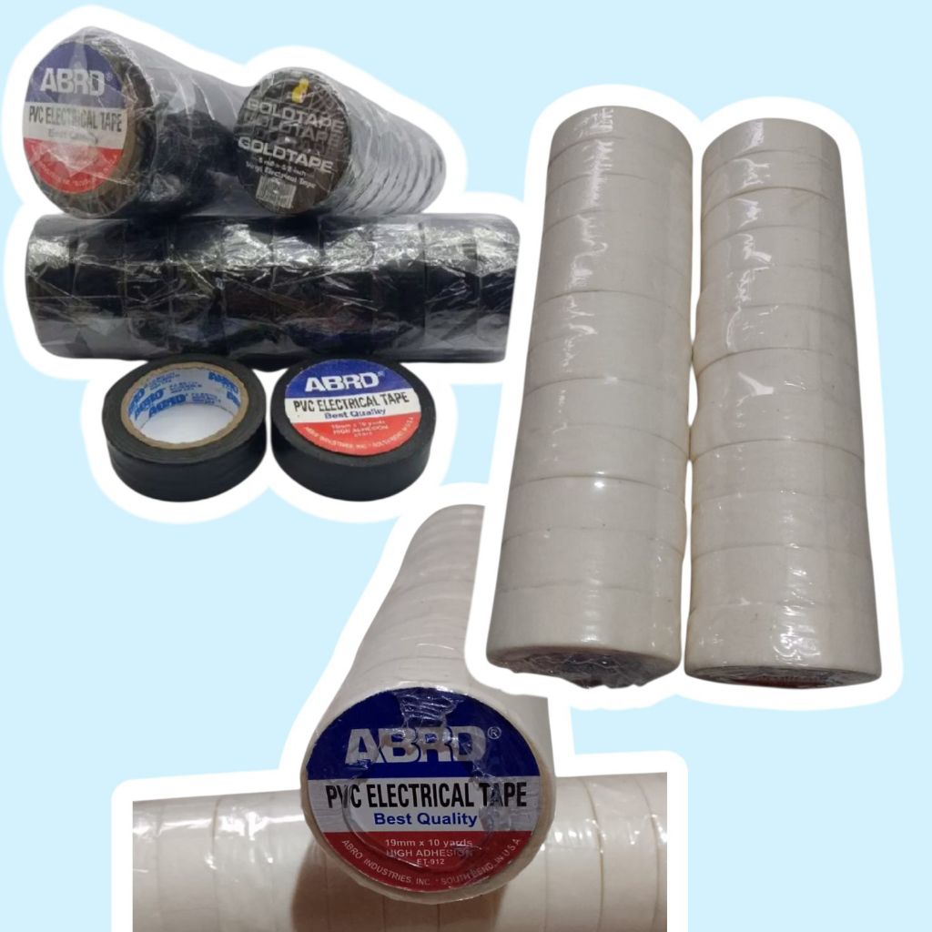 Isolasi hitam tebal abro 1 slop ecer 2000 / Isolasi abro kertas 1 slop isi 12 pcs ECER 2000