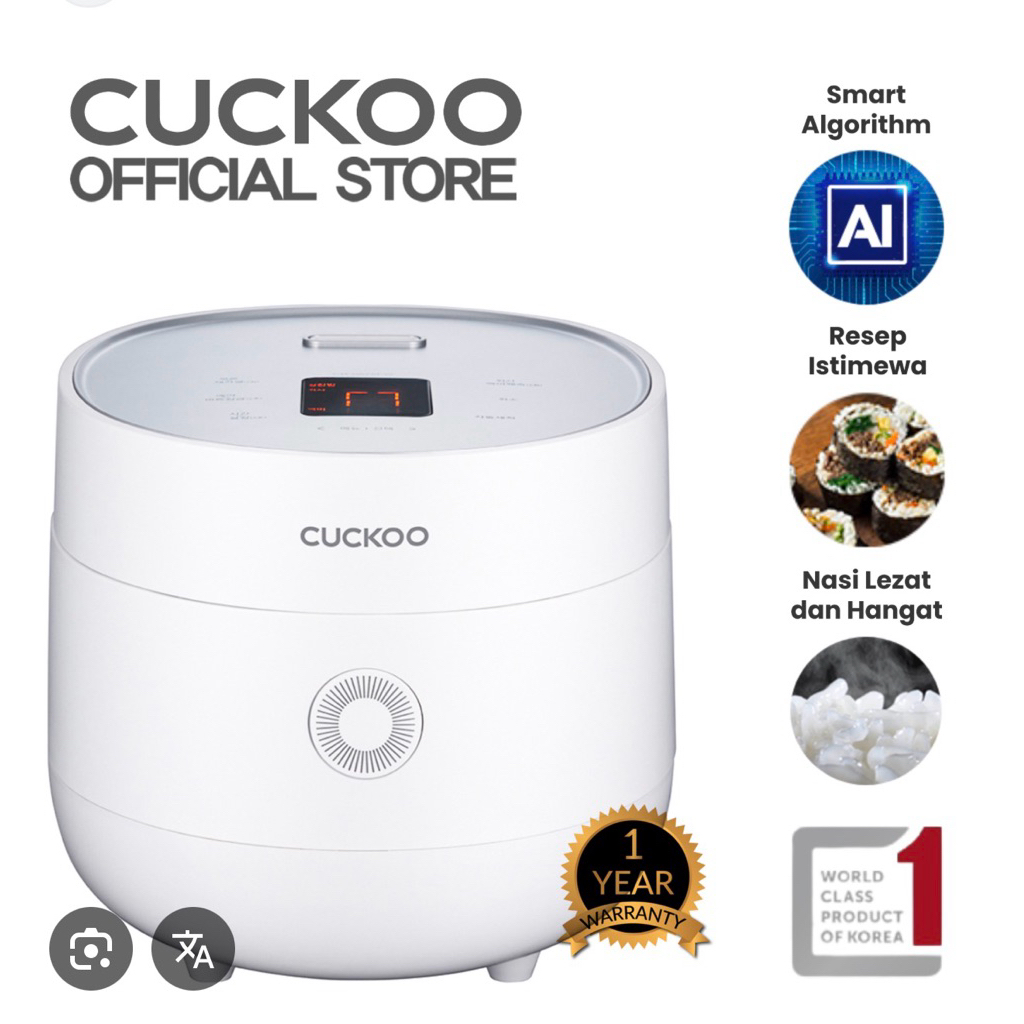 CUCKOO Digital Rice Cooker CR-0675F (1 Liter) Ljj