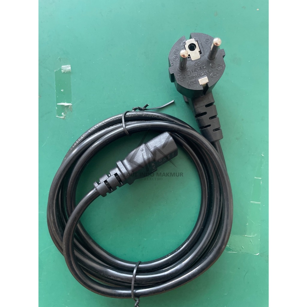 KABEL POWER 2 METER TEMBAGA / ALUMUNIUM ups KABEL KOMPUTER 2M UPS STABILIZER POWER KOMPUTER