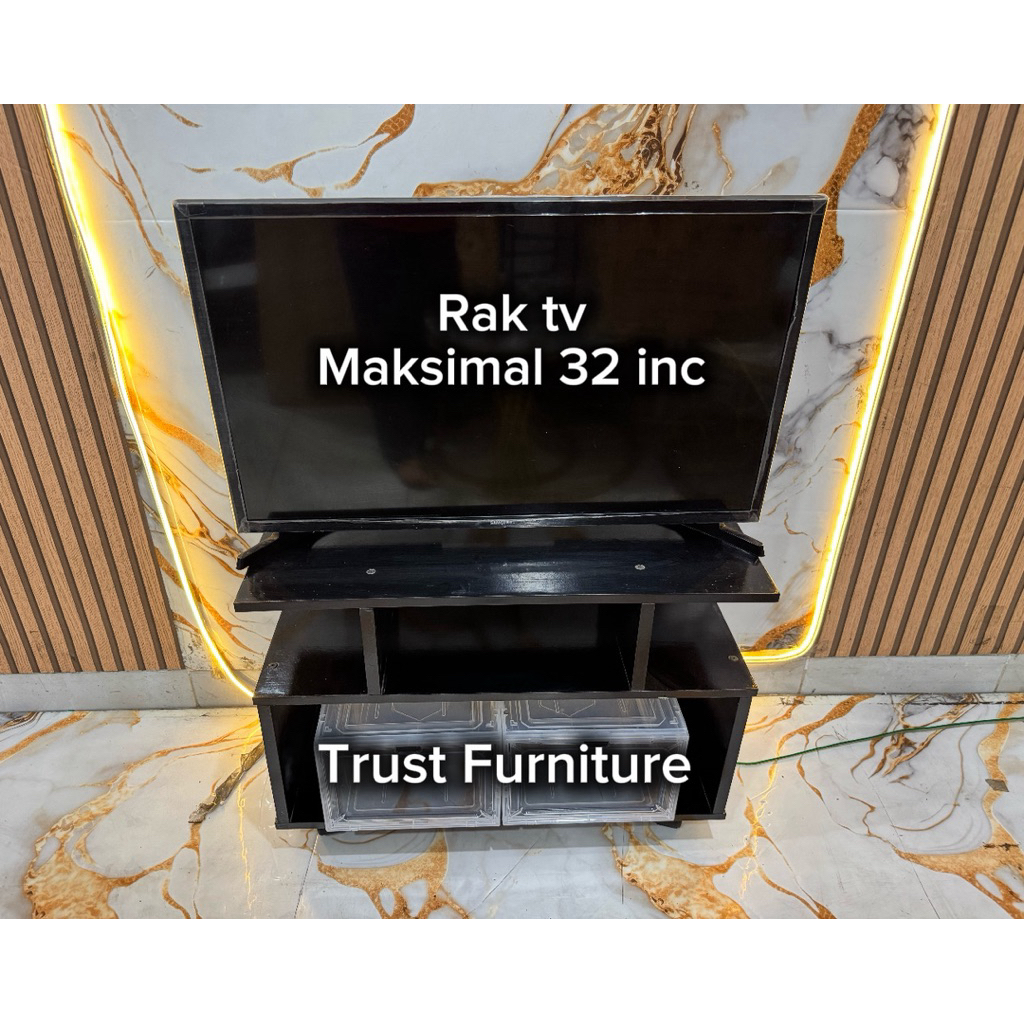 Meja Tv 32 inc / Rak tv Mini / Meja Tv Kayu jati/ Meja serbaguna Kaki Roda