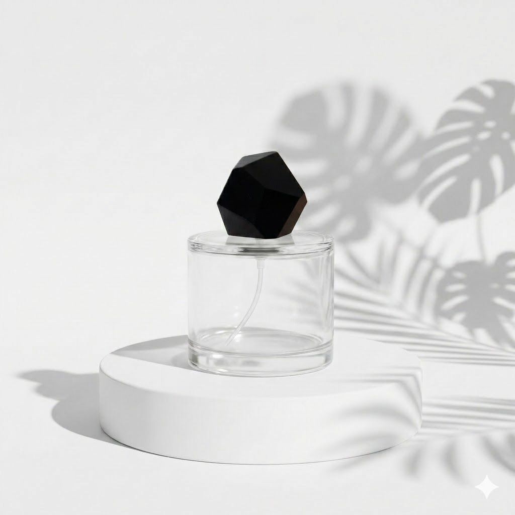 botol parfum marc j 50 ml tutup diamond hitam plastik spray putar botol elegant mewah exclusive