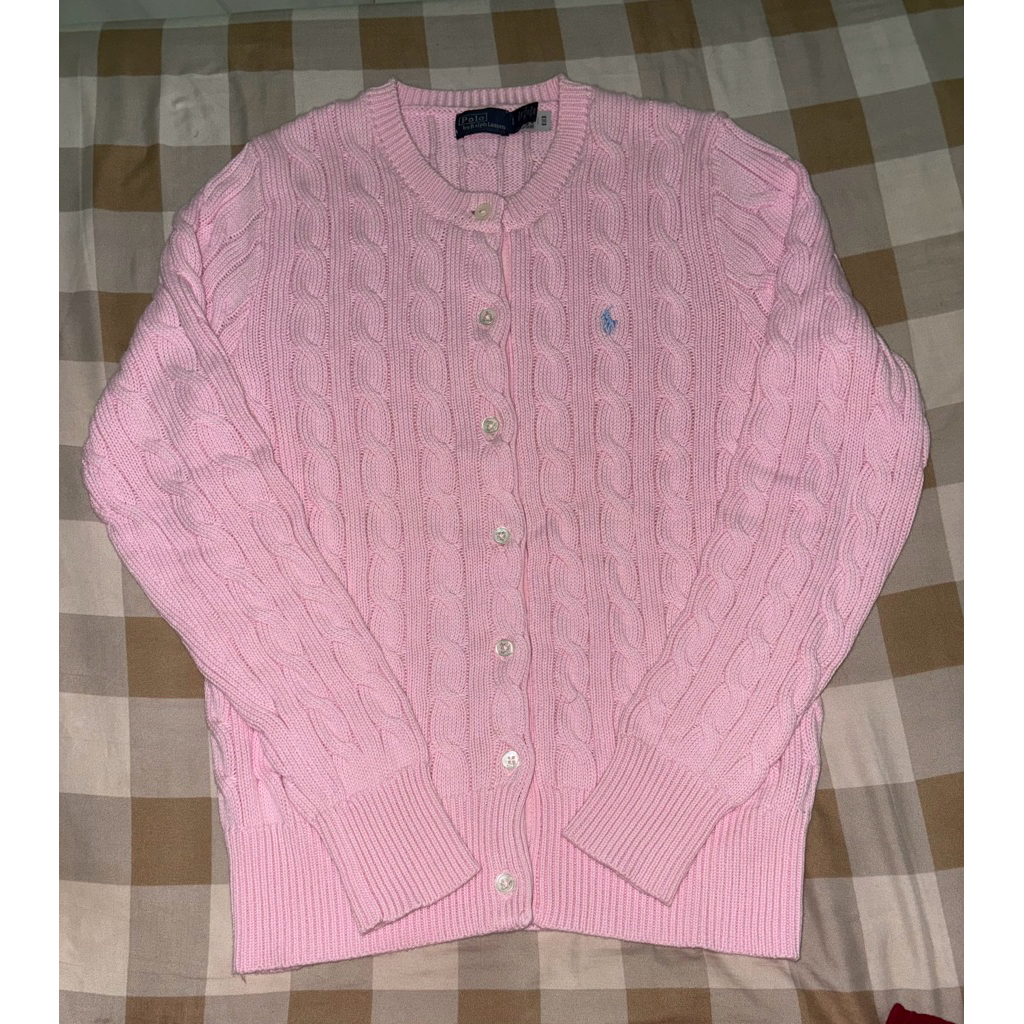 Cardigan Cable Kepang Polo Ralph Lauren Ori