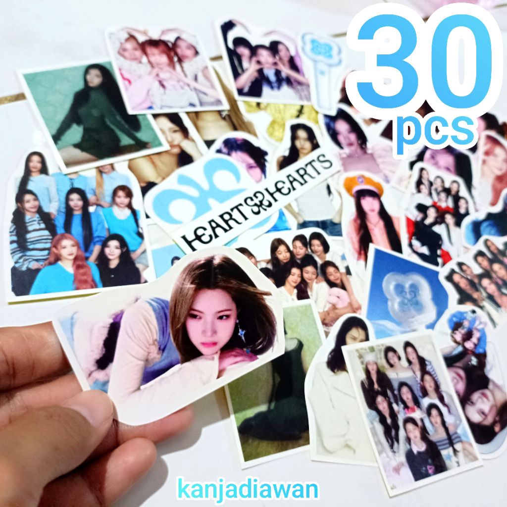 Stiker hearts2hearts kpop h2h isi 30 pcs sticker Hearts2Hearts Carmen Ian Jiwoo Yuha Stella Juun Ana