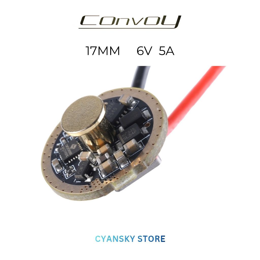CONVOY 17mm 6V 5A boost driver