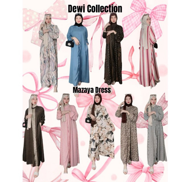 Mazaya Dress By DC / Dress Mazaya By Dewi Collection / Gamis Mazaya