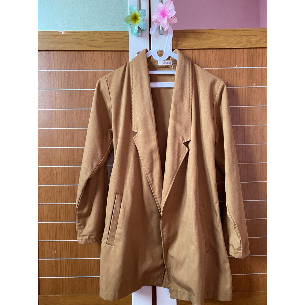 Blazer Coklat by Mahara.id
