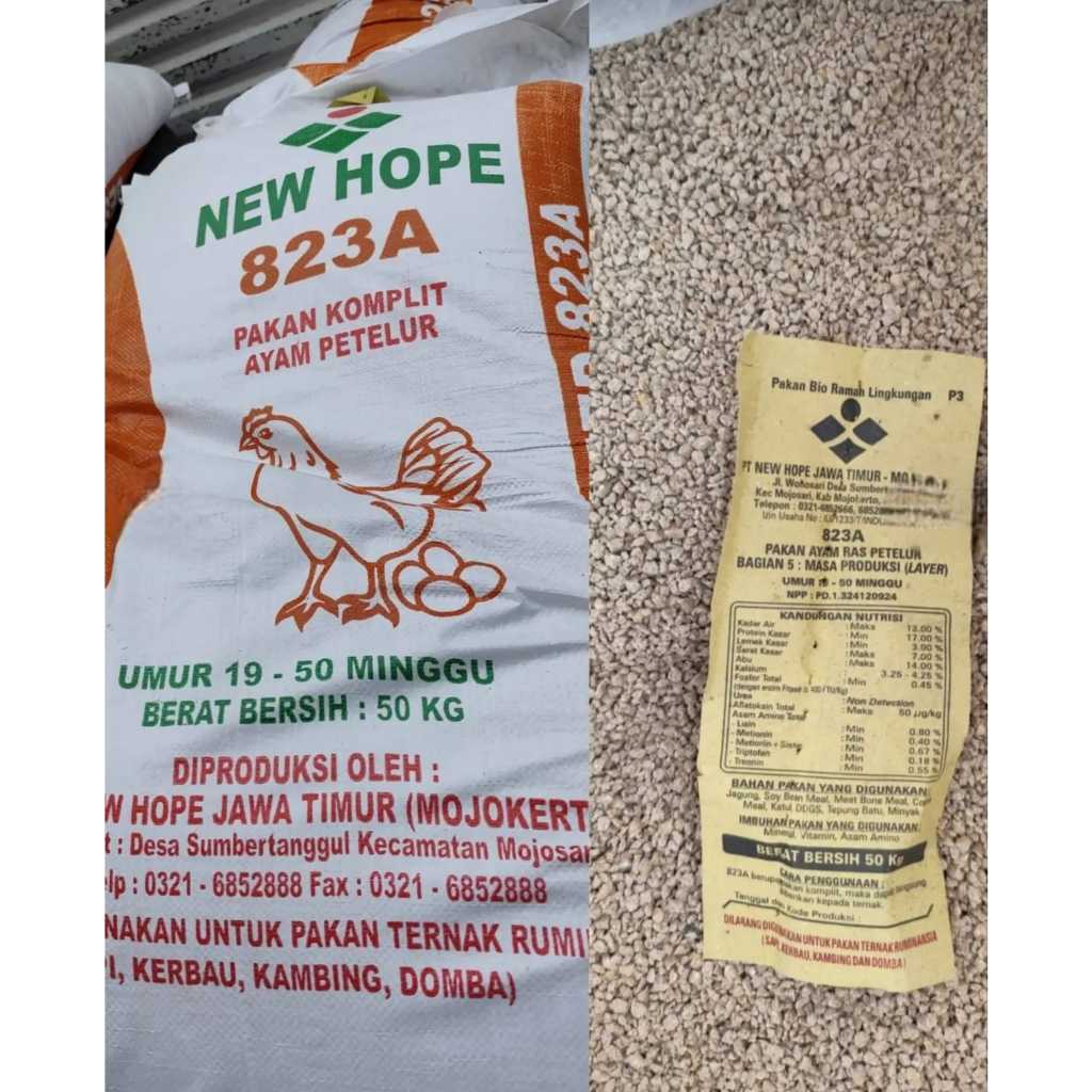 new hope layer/ayam petelur pakan ayam 823a