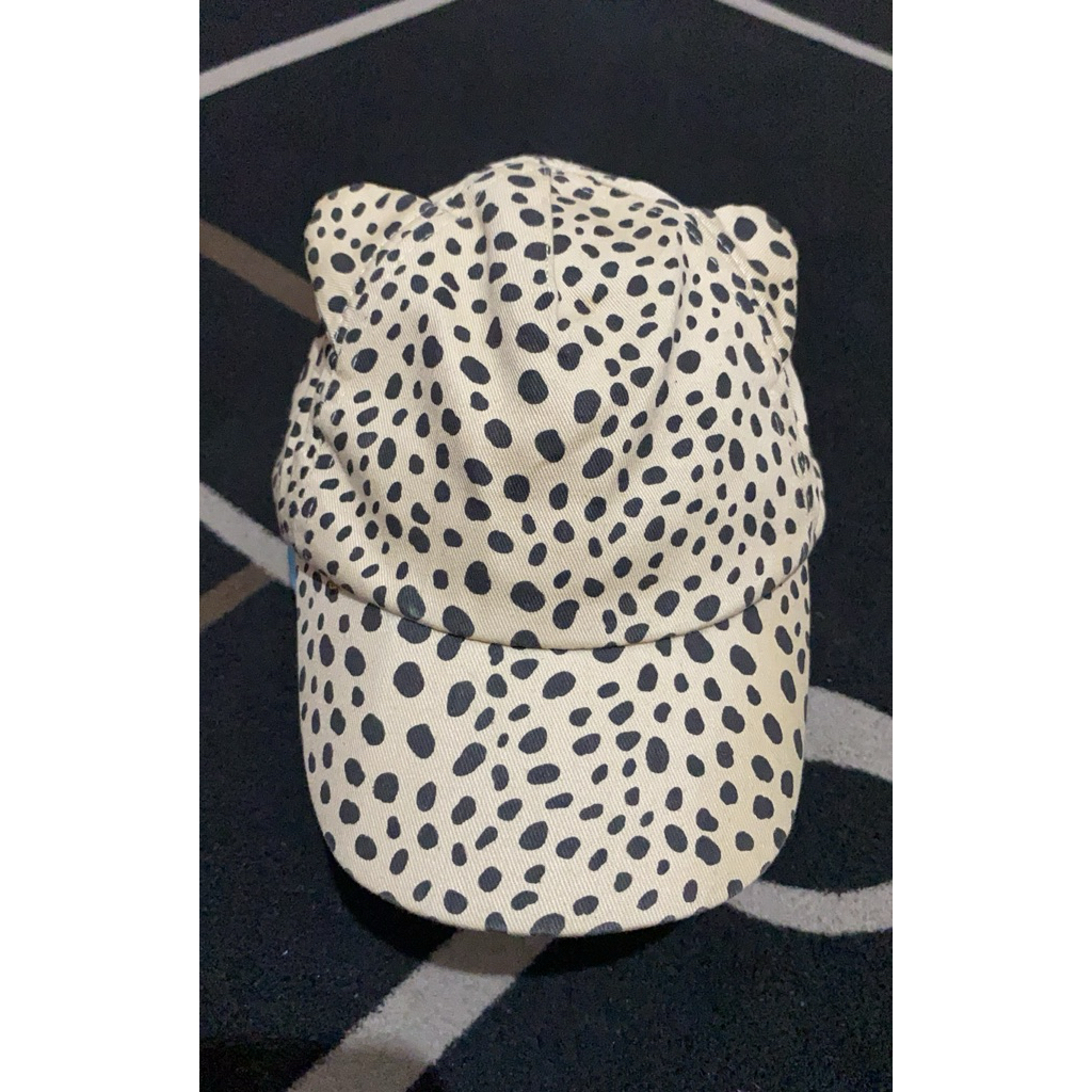 topi anak telinga leopard