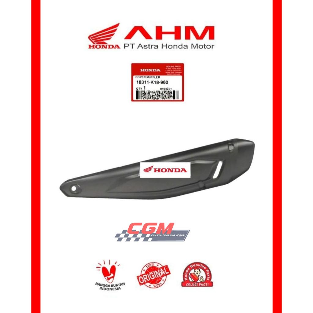 18311-K18-960 Cover Tameng Tutup Knalpot CB150 Verza