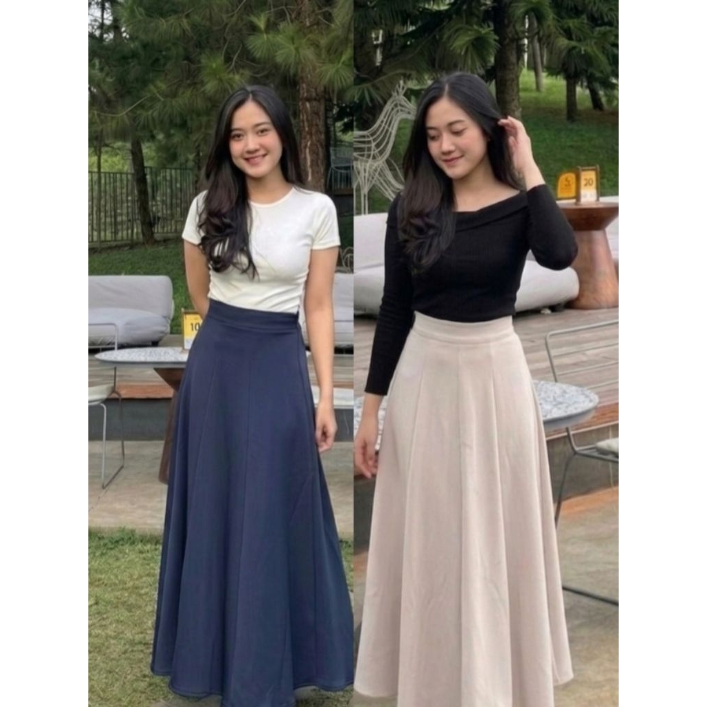 ROK AUDY skirt korean loose maxi