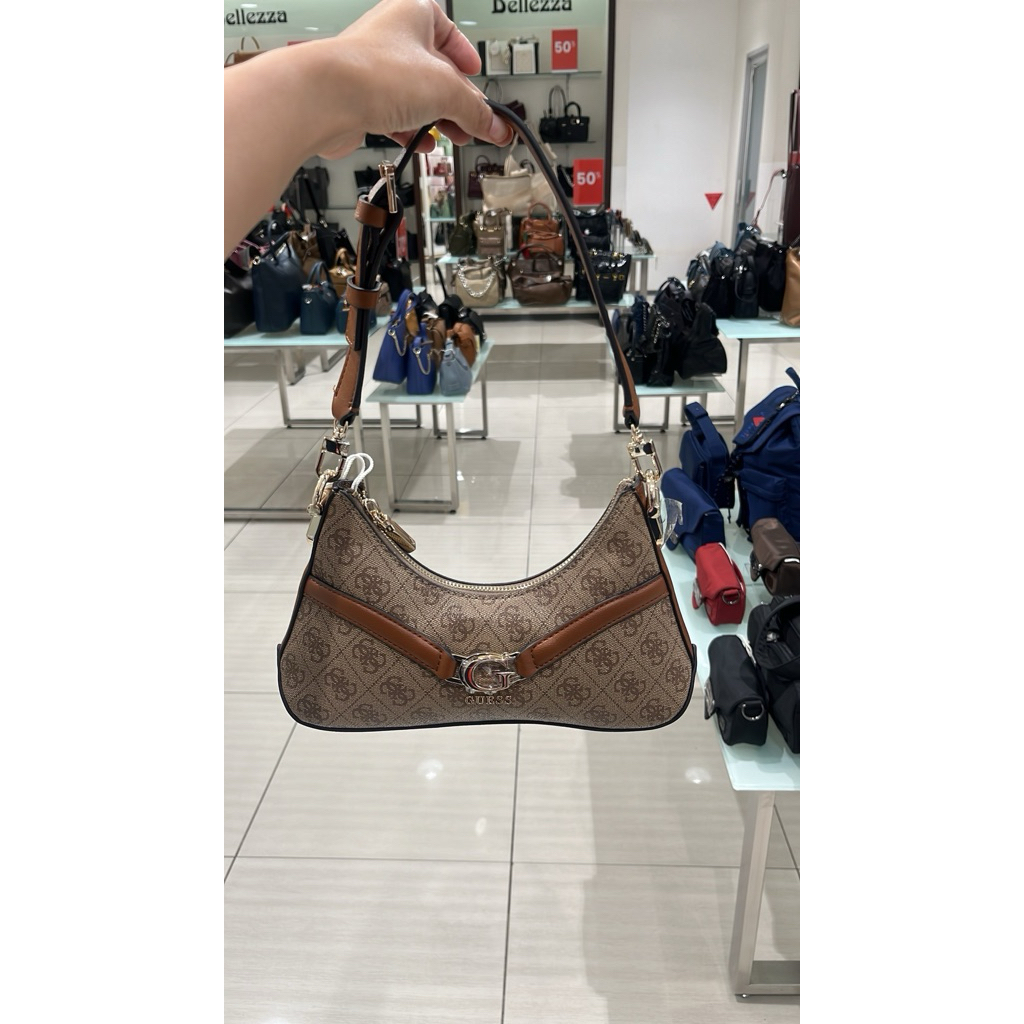 DEA TOP ZIP SHOLDER BAG - TAS GUESS ORIGINAL WANITA