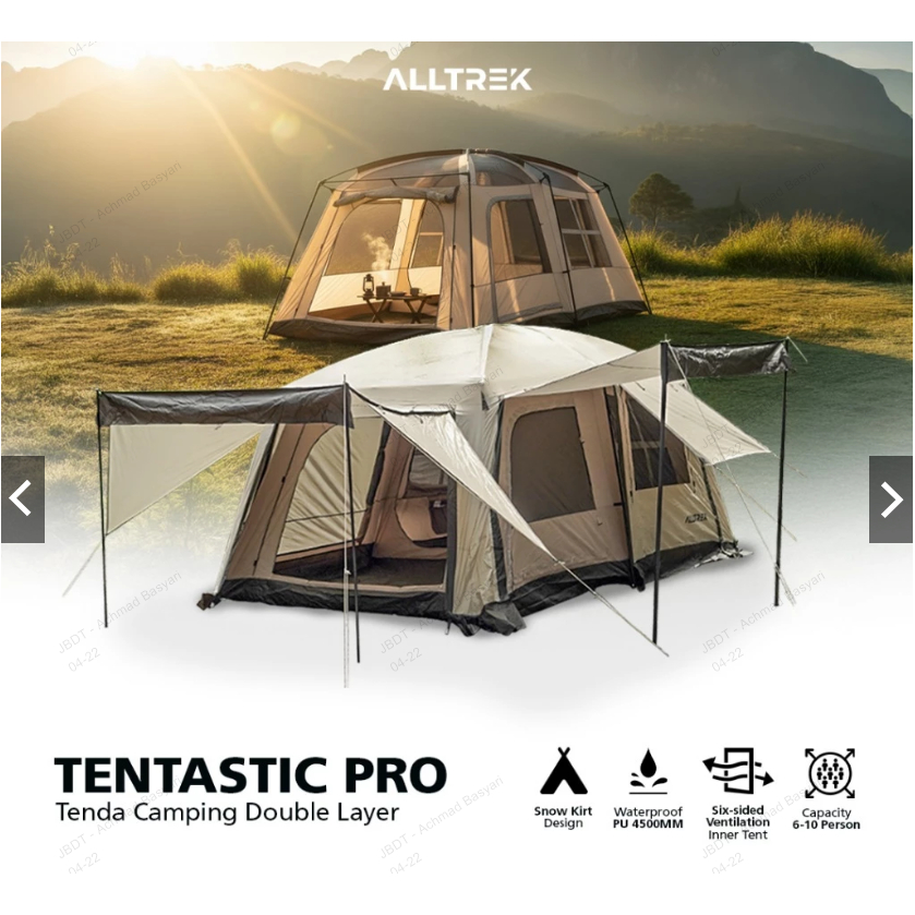 PRELOVED ALLTREK Tenda Camping TENTASTIC Outdoor Medium Room Waterproof Tent
