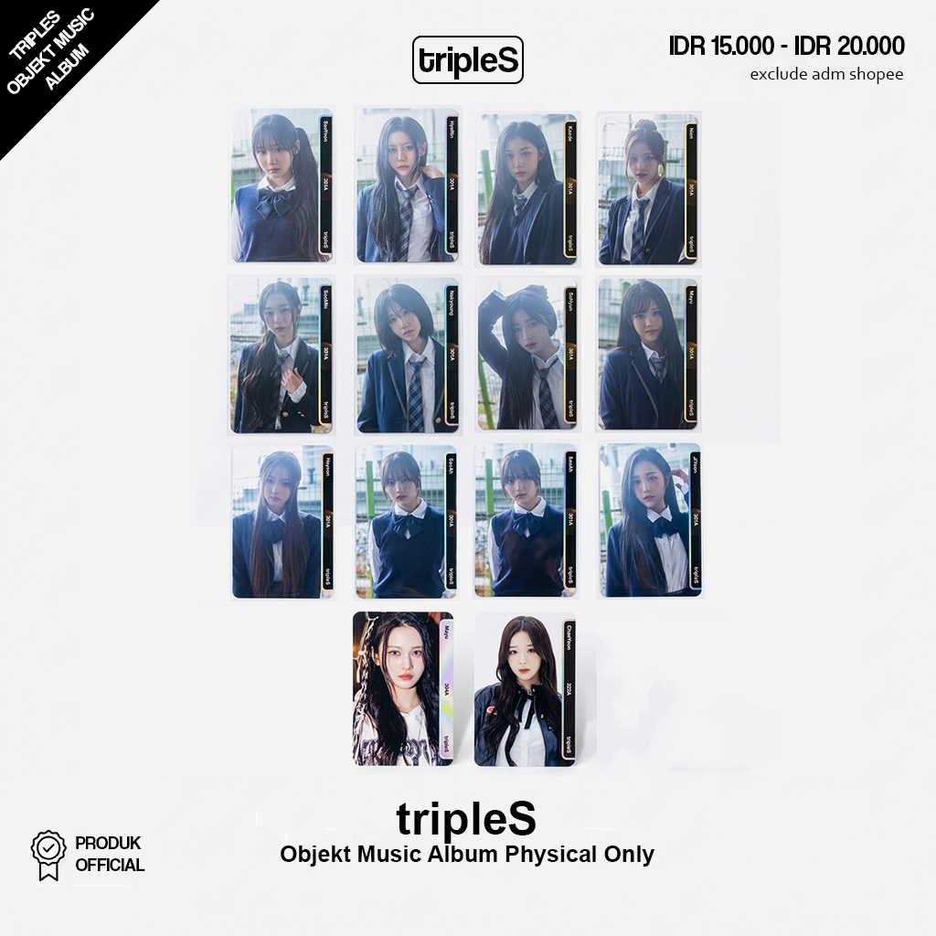 <READY STOCK> tripleS ASSEMBLE24 ASSEMBLE25 Official Photocard Objekt Music Album (Scanned)