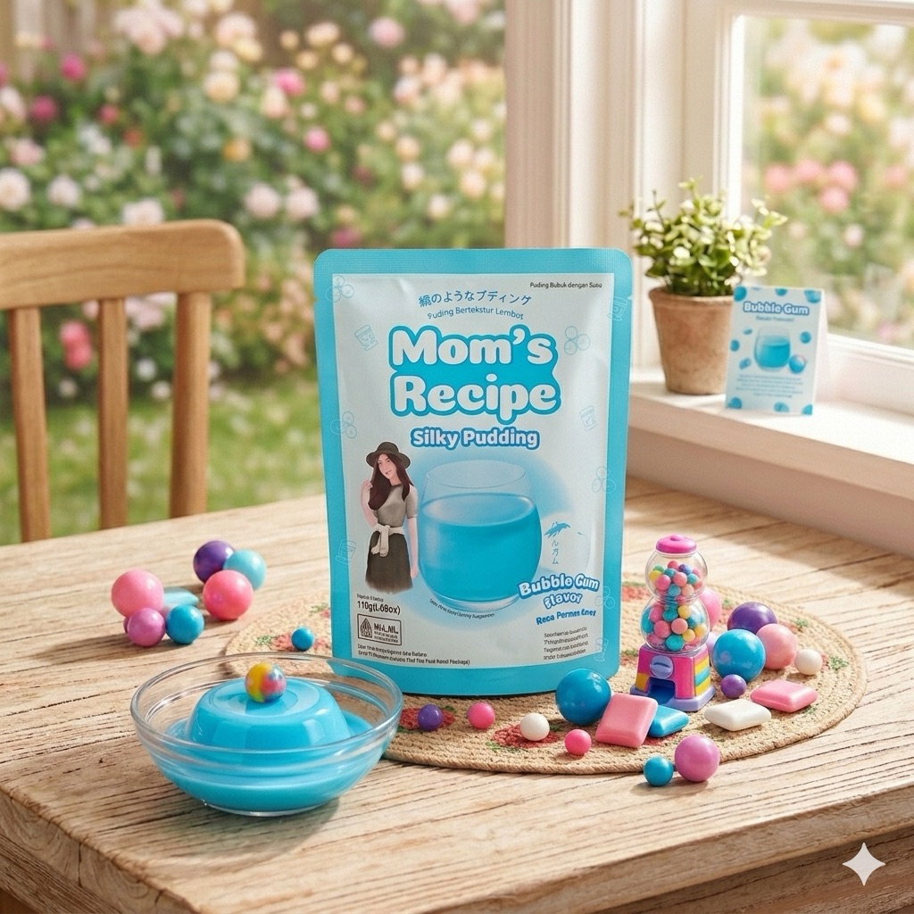 Silky Pudding Bubble Gum 110 gram / Silky Puding Permen Karet / Mom’s Recipe Silky Pudding Bubble Gu